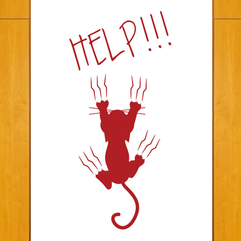 Animals Wall Decal, Dark Red, Medium