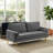 67" Mid Century Modern Loveseat Sofa, 2-Seater Velvet Tufted Love Seat Couch with Bolster Pillows, Golden Frosted Legs for Small Space, Living Room, Apartment, Bedroom-124662682