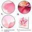 Délicate fleur d'hibiscus rose sur fond d'aquarelle sur toile-1602282061-1602282060