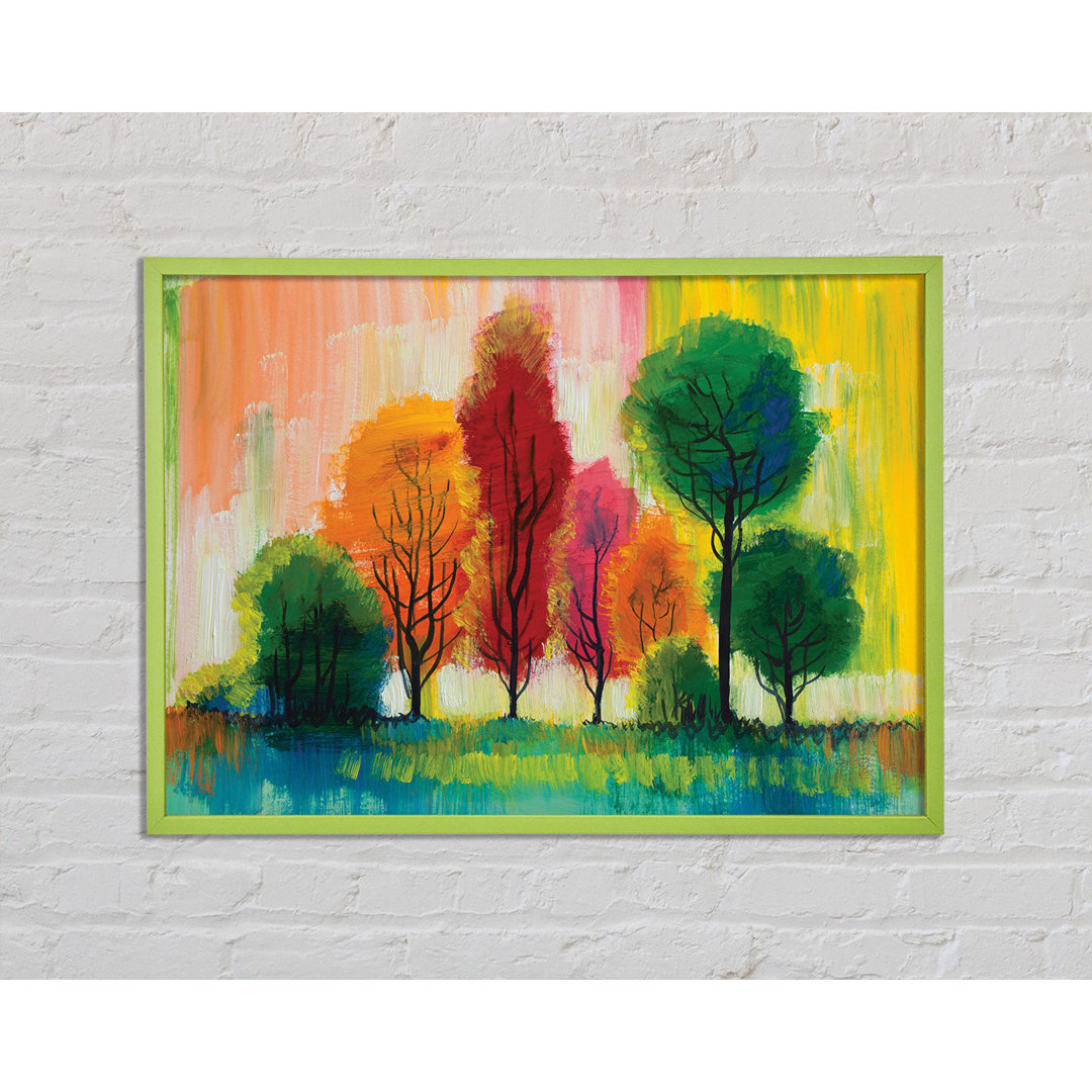 Eglantier Autumn Vibrant Trees - Einzelner Bilderrahmen Kunstdrucke