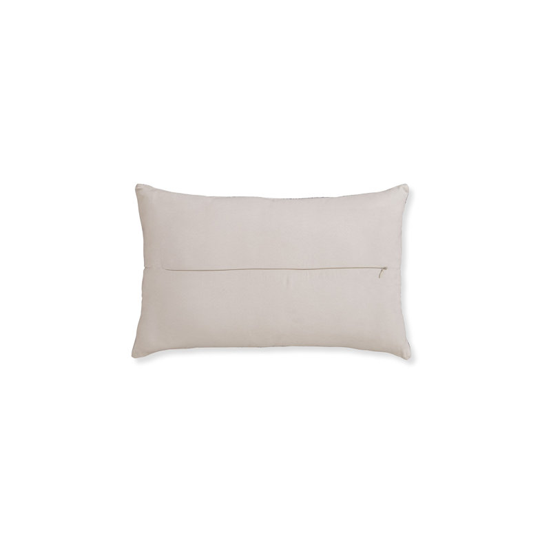 14 Lumbar Accent Throw Pillow, Diamond Pattern, Brown Polyester