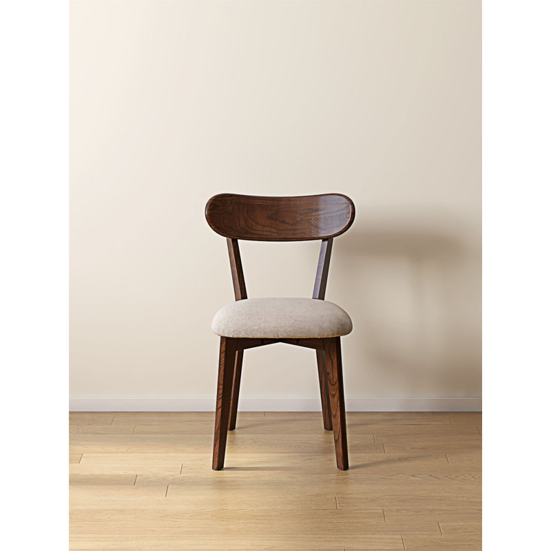 Chaise en bois massif, 1, Noyer
