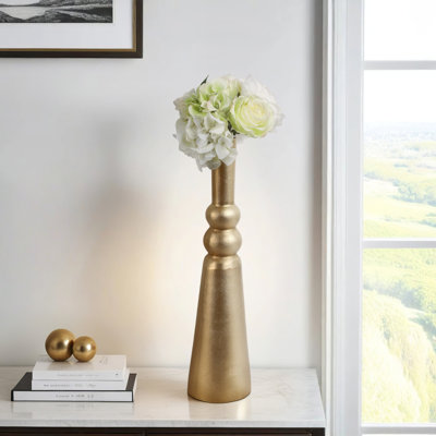 Vase décoratif en métal Leika