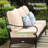 Salem 5-Person Swivel Outdoor Conversation Set with Fire Pit Table & Optional Ottomans-88407705