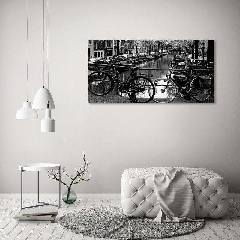 Bicycles Amsterdam - Wrapped Canvas Print