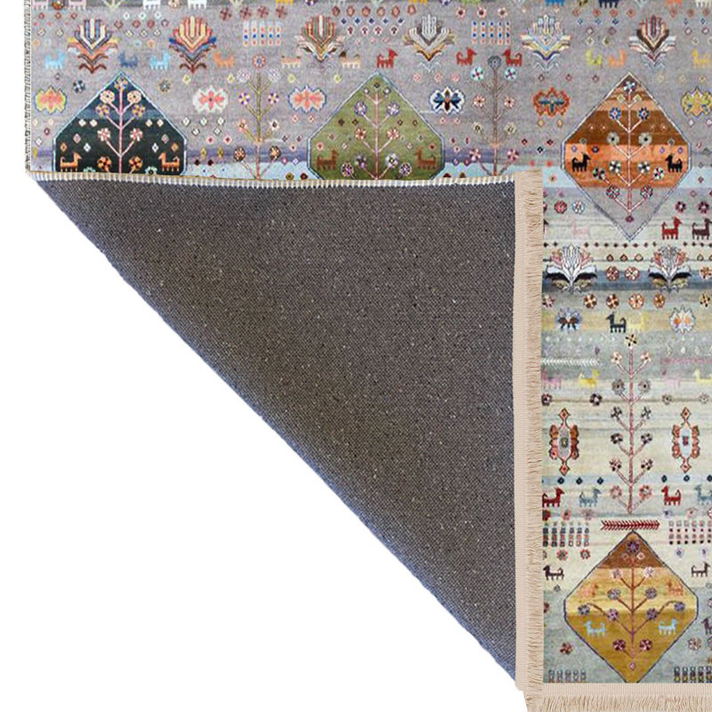 Barcelona Collection Multi-Colored Traditional Patterned Modern Decorative Rug, Rectangle 5'1.02" x 7'6.55"