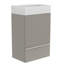 Meuble-lavabo de salle de bain autoportant avec portes à fermeture douce (ensemble KD) - sans le lavabo-112367413