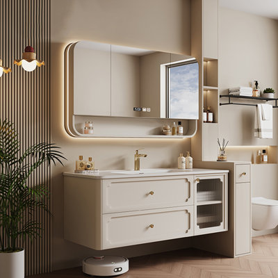 Simple retro bathroom cabinet.