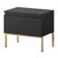 Moaad 49cm W Steel Bedside Table-138178909