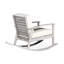 Chaise berçante en eucalyptus, gris bois flottant, confortable avec coussins bourgogne, conception antirouille résistante à la rouille-1128655375