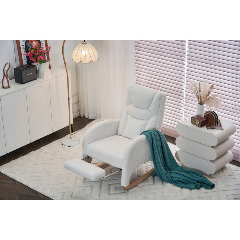 Chaise berçante Teddy, Ivoire ivoire