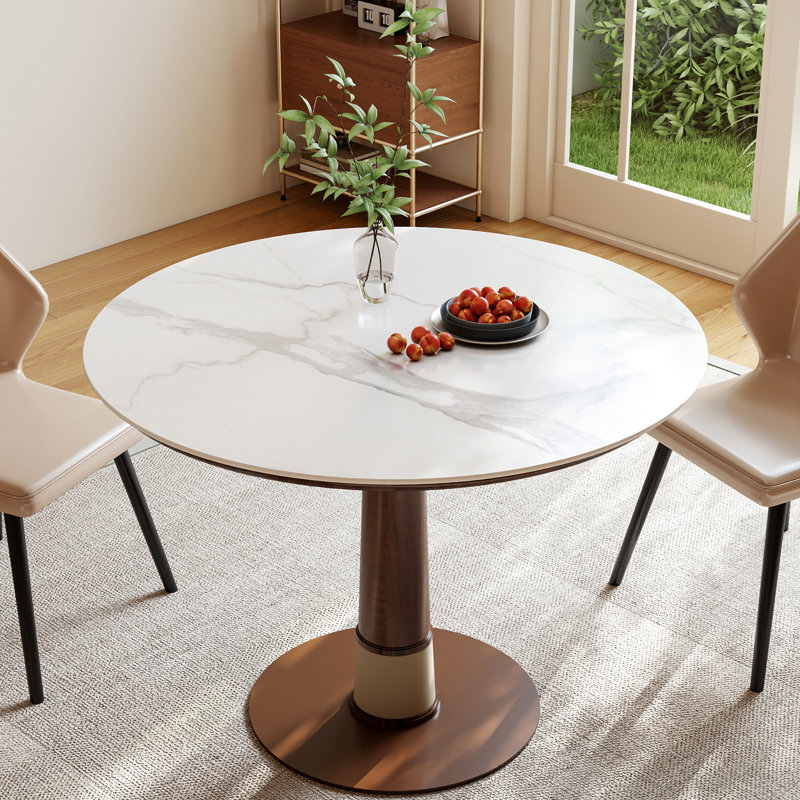 Plateau de table en céramique frittée à bords biseautés, H 0,43 po x L 35,4 po x l 35,4 po, Blanc