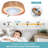 21" Modern Rustic Ceiling Fan Light With LED RGB Mood Lighting, Rope Woven Design, Quiet Fan, Semi Flush Mount For Bedroom, Living Room, Or Dining Room ((Silent/6-Speed/Reversible/DC Motor))
