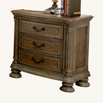 Emalei 3 - Drawer Nightstand