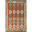 Tapis oriental géométrique Kilim 6 x 8