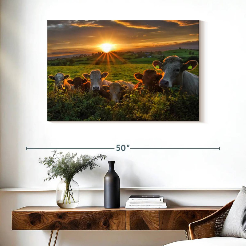 Brampt, vaches au coucher du soleil