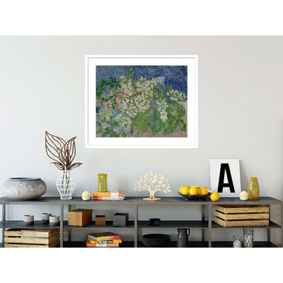 «Blossoming Chestnut Branches» par Vincent van Gogh, impression giclée encadrée