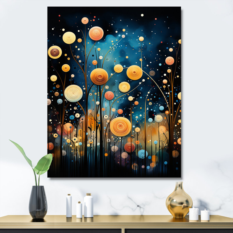 "Blue Odyssey" abstrait bleu sur toile, H 32 po x l 16 po x P 1 po, Toile tendue