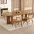 Nut-brown Oval Solid Wood Dining Table-1566994218