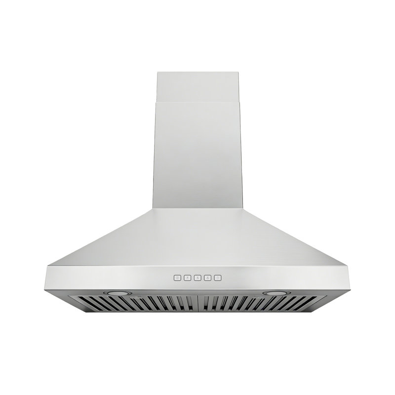 Hotte murale convertible, Acier inoxydable, 44" H x 30" W x 19" D