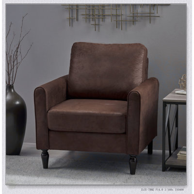 Luxurious Button-Tufted Club Chair With Nailhead Trim And Turned Birch Wood Legs For Elegant Comfort