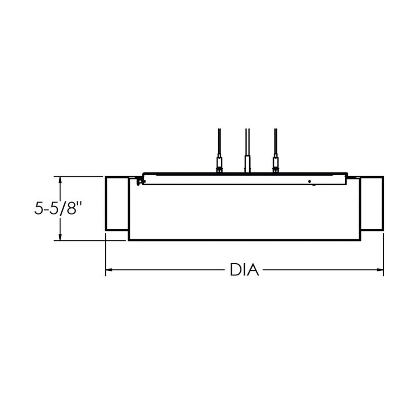 Luminaire suspendu à tambour simple 1 lumière Killead, Blanc lin