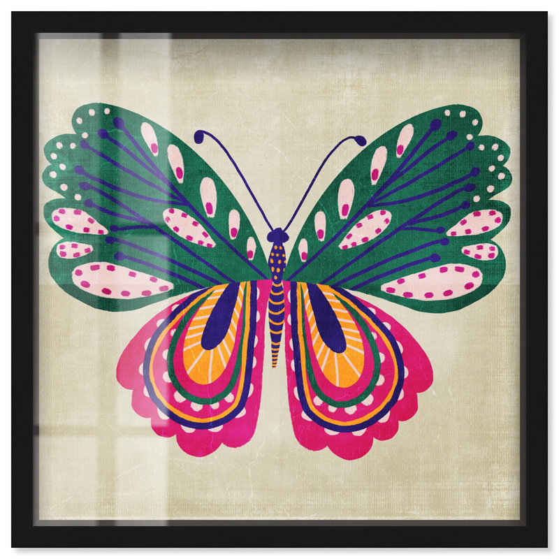 «Butterfly Wings», impression de papillon par Art Remedy, H 21 po x l 21 po, Noir