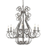 Italian 8 - Light Candle Style Empire Chandelier