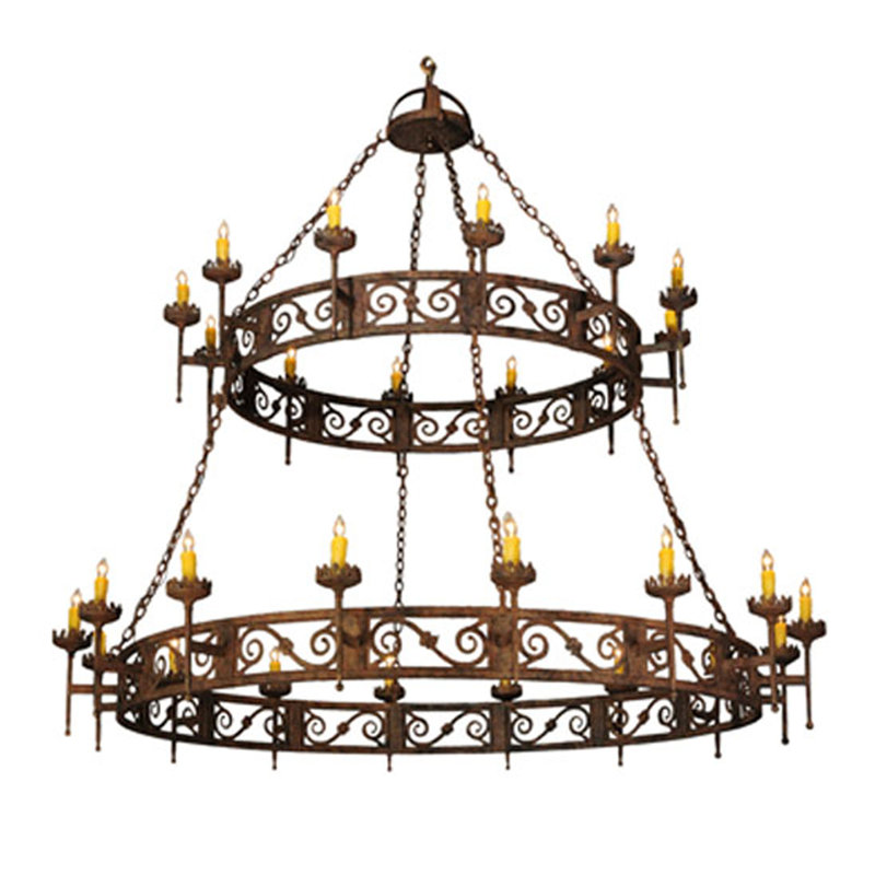 Majella 16 - Light Chandelier, Gilded Tobacco, No Shade