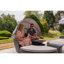 Garden Outdoor Rattan Day Bed With Cushions And Raincover Grey-124653206