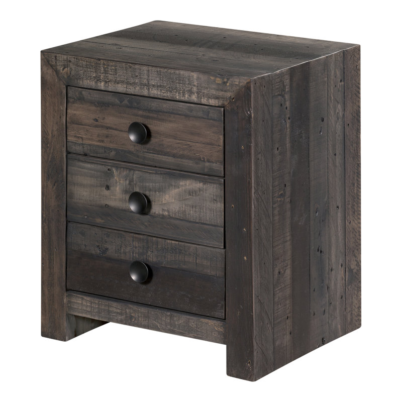 Annandale 3 - Drawer Solid Wood Nightstand