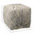 Kathleen 16" x 16" Handwoven Wool and Cotton Blend Pouf