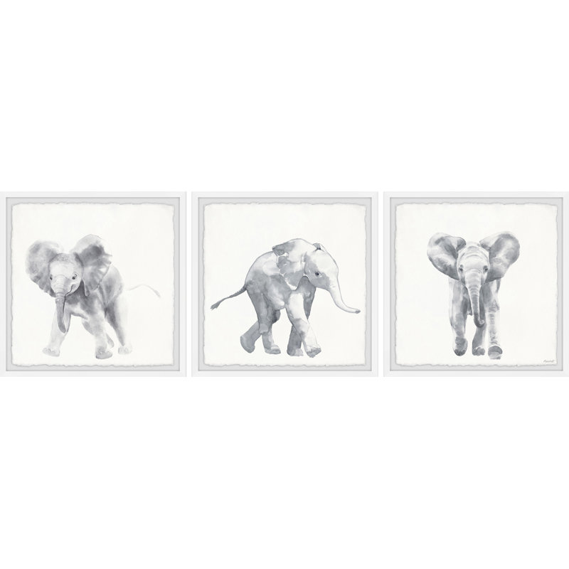 Rothwell 3 Piece Wrapped Canvas Wall Art, 30cm H x 91cm W