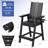Hdpe Tall Adirondack Chairs With Connecting Tray (Set Of 2)-619792110