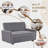 Light Gray Fluffy Fabric  Sofabed