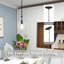 Mincey 1- Light Kitchen Island Teardrop Pendant