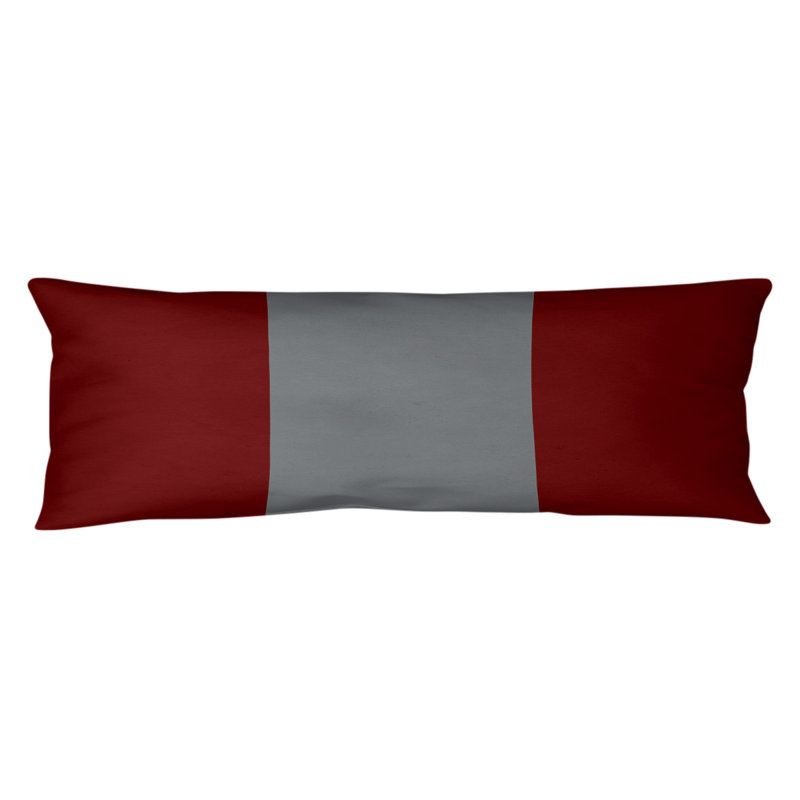Polyester Medium Pillow, Acle,Maroon/Dark Gray/Maroon