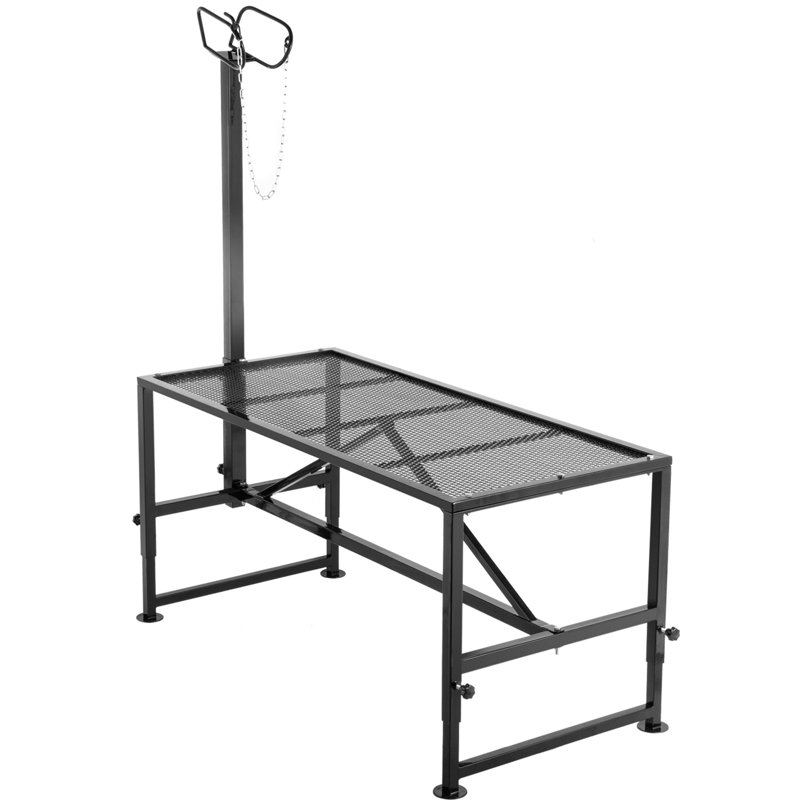 Baignoire de toilettage réglable, H 33 po x l 30 po x P 51 po, Noir