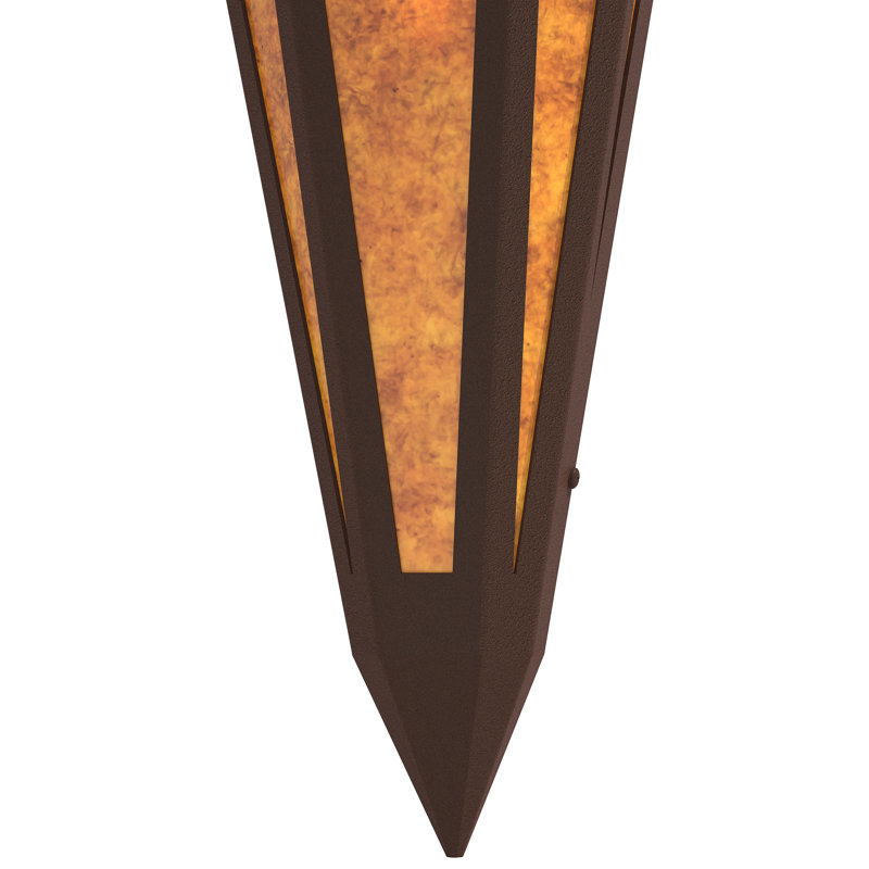 Brum 2 - Light Flush Mounted Sconce, Beige, Sepia Brown, Glass