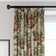 French Countryside Linen Blend Toile Room Darkening Pinch Pleat Single Curtain Panel