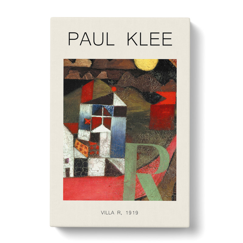 The Letter R by Paul Klee - Wrapped Canvas Painting, 76cm H x 50cm W x 3cm D
