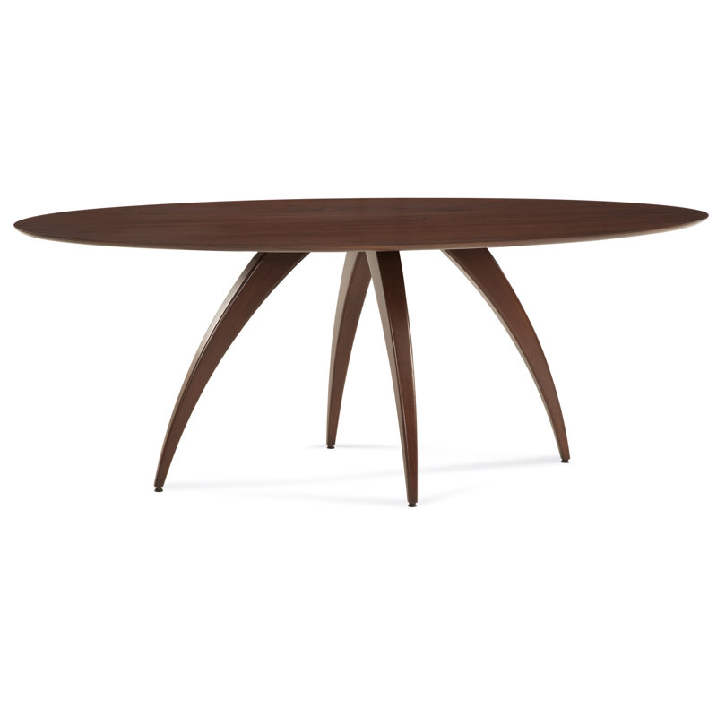 Cullum Maple Solid Wood Dining Table, Walnut, Chocolate