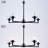 5 - Light Dimmable Wagon Wheel Chandelier