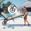Outdoor Metal Chaise Lounge , Cushion Included-1014845795