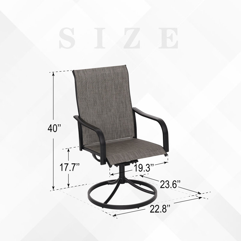 Fauteuil de salle à manger Dheera, Brun