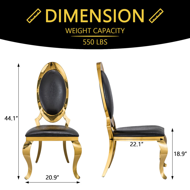 Chaise d'appoint noire Hovik