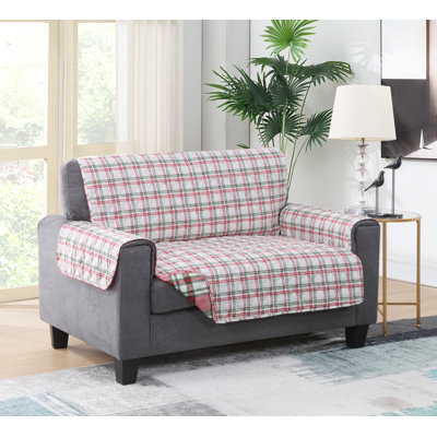 Polyester T-Cushion Loveseat Slipcover
