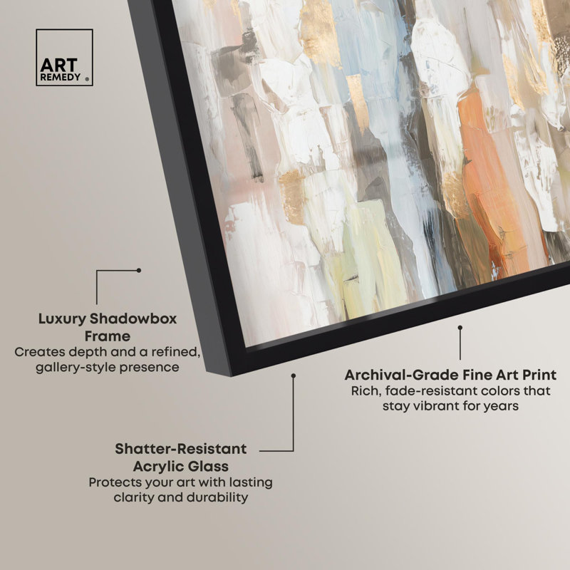 «Inner World I Boho Decor Shadowbox» par Art Remedy, H 11 po x l 16 po, Noir