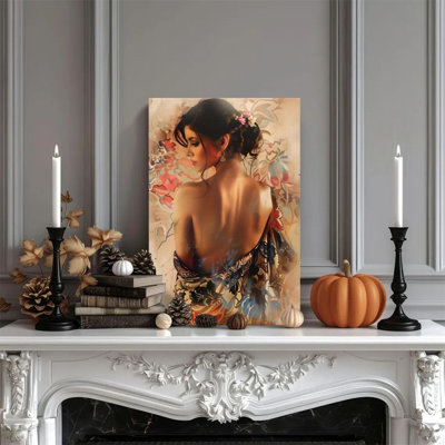 Peinture murale sur toile encadrée 1pc