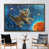 Gold Floater Framed
